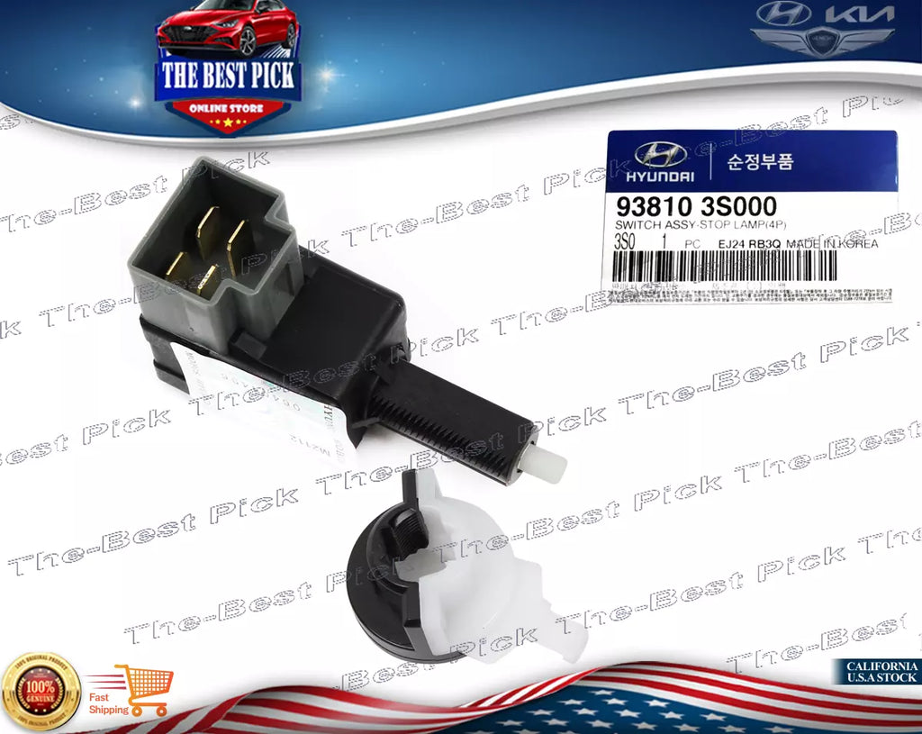 ⭐GENUINE⭐ Brake Stop Lamp Switch ( 4PIN ) for 2011-2016 Hyundai Kia 938103S000