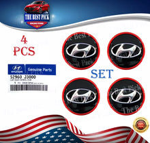 Load image into Gallery viewer, ⭐GENUINE⭐ 18" Aluminium Wheel Hub Center Caps 4pcs For Veloster 19-21 52960J3000