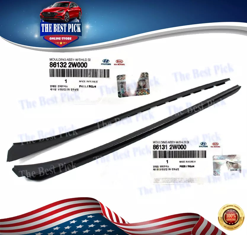 Windshield Pillar Molding LH & RH 13-19 Hyundai Santa Fe 861312W000 861322W000