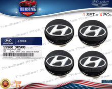 Load image into Gallery viewer, ⭐GENUINE⭐ SET= 4 PCS Aluminum Wheel Hub Center Cap Veloster Ioniq Elantra 14-20