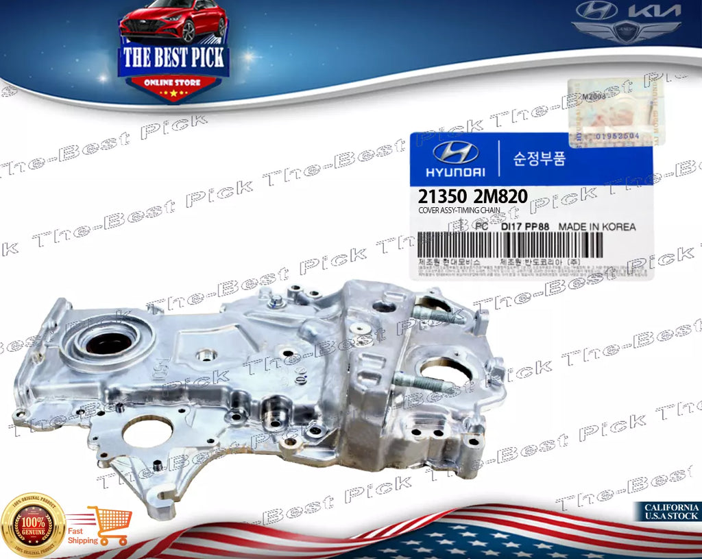 ⭐GENUINE⭐ 1.6L TURBO Engine Timing Cover Elantra Kona Forte K5 21-23 213502M820