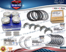 Load image into Gallery viewer, ⭐GENUINE⭐ Hyundai 1.6L Connecting Rod+Engine Piston Kit+Crankshaft Main Bearing