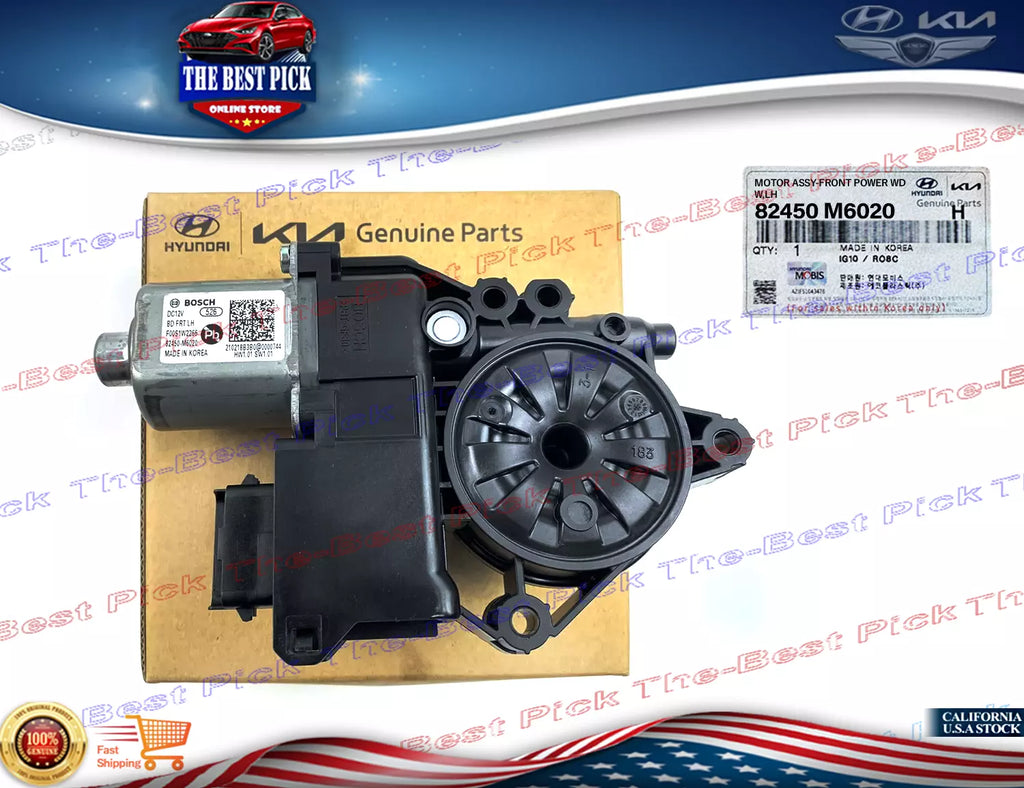 ⭐GENUINE⭐ FRONT Door Power Window Motor LEFT With Auto UP & Down 19-21 Kia Forte