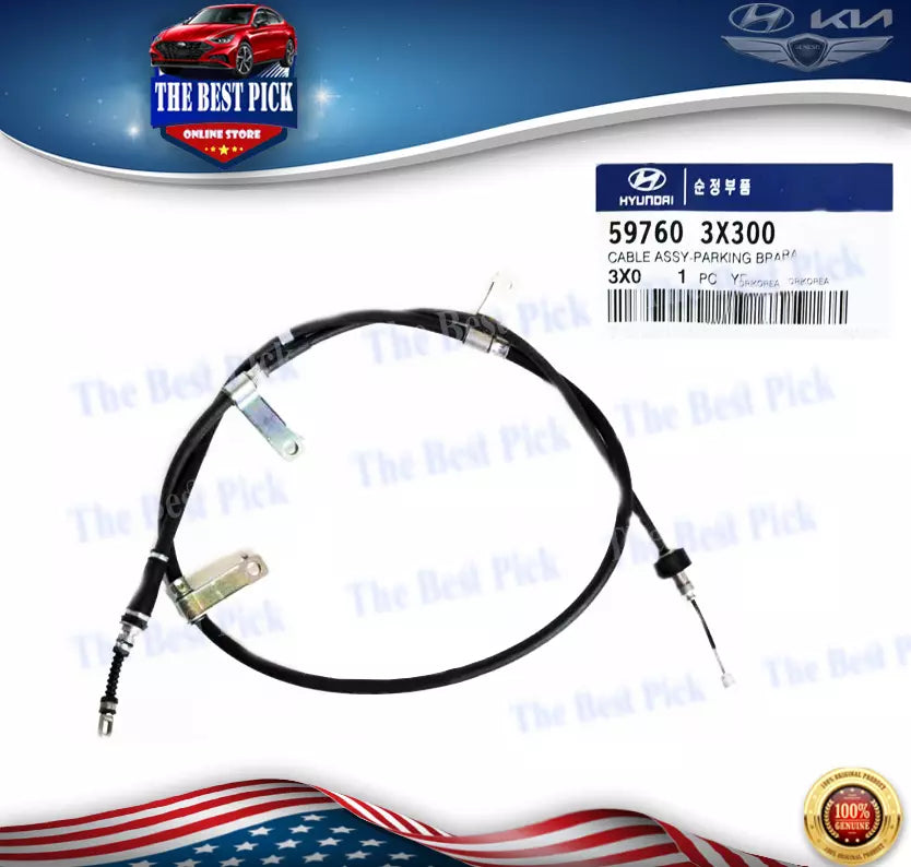 ⭐GENUINE⭐ Parking Brake Cable Left fits 2011-2016 Elantra Sedan 597603X300-DS1