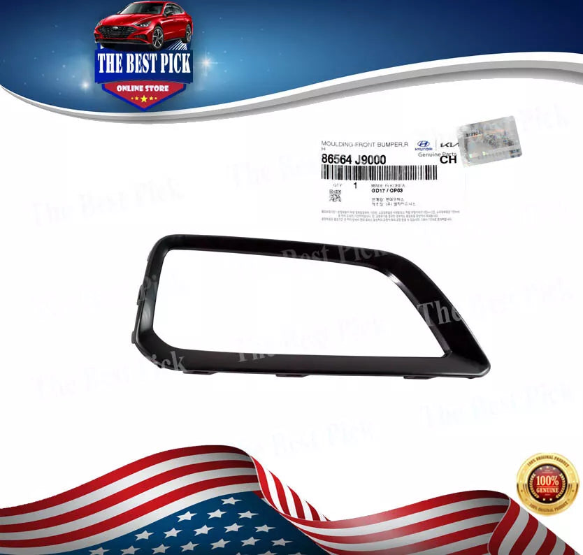 Genuine Hyundai Front Lamp Molding Bezel Set Left & Right For 2018-2021 Kona (86563J9000 / 86564J9000)