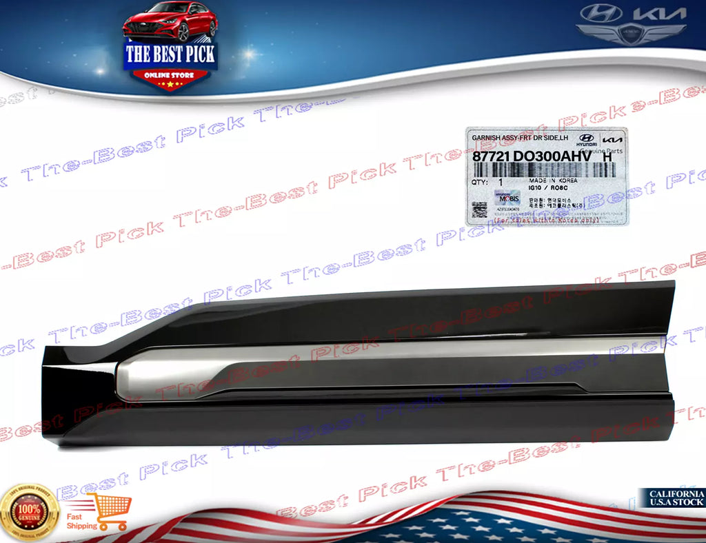 ⭐GENUINE⭐ FRONT Door Lower Molding LEFT For 24-25 Kia EV9 GT-Line 87721DO300AHV