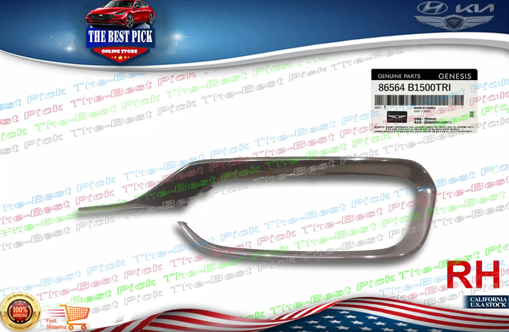 Front Bumper Lower Molding Right PASSNGER ⭐ 86564B1500 ⭐ Genesis G80 2017-2019