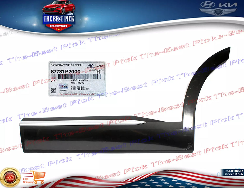 ⭐GENUINE⭐ Rear Door Molding LEFT DRIVER For 2021-2023 Kia Sorento 87731P2000