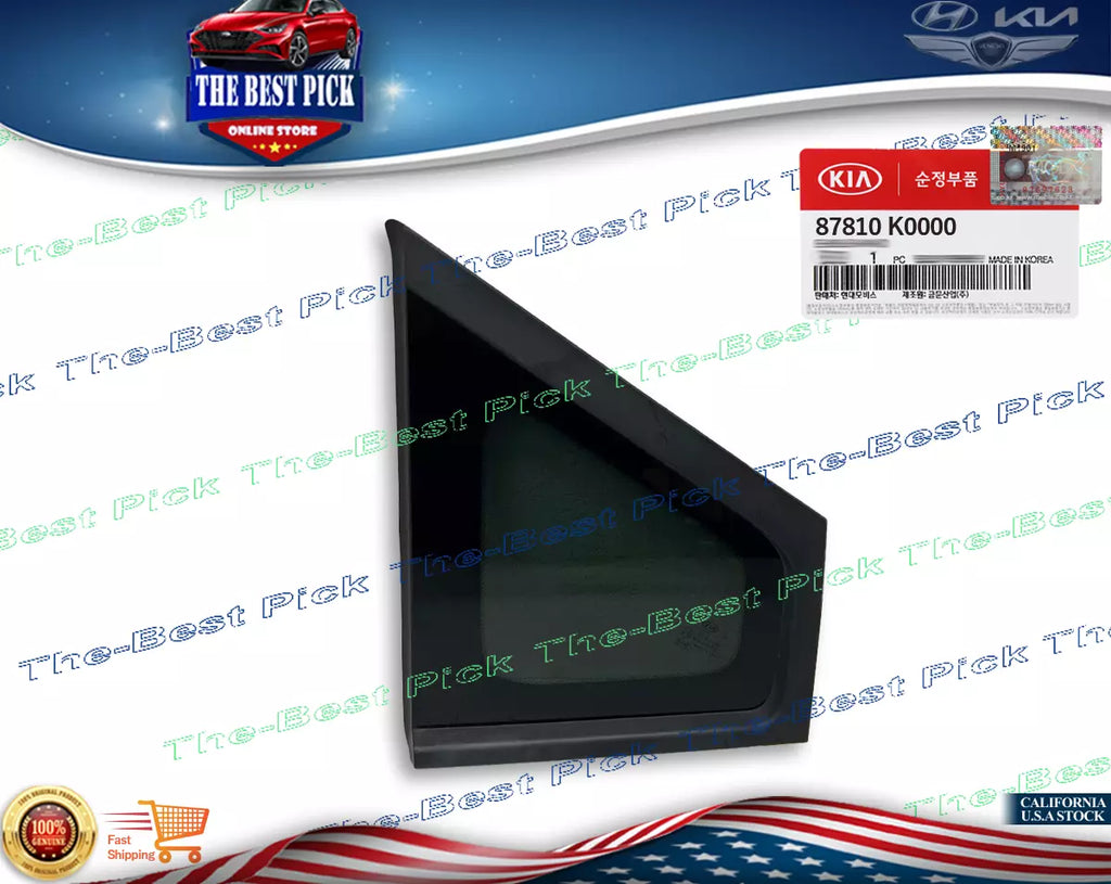 ⭐GENUINE⭐ REAR Quarter Window GLASS & Molding LEFT 2020-2024 Kia Soul 87810K0000