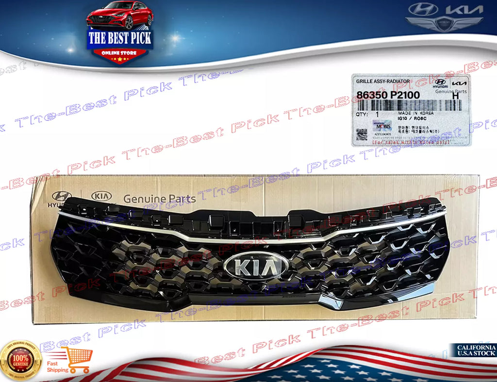 ⭐GENUINE⭐ Front Grille W/O Camera Hole For 2021-22 Kia Sorento HYBRID 86350P2100