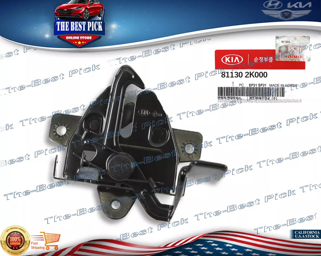 ⭐GENUINE⭐ for 2010-2011 Kia Soul Hood Lock Latch 811302K000