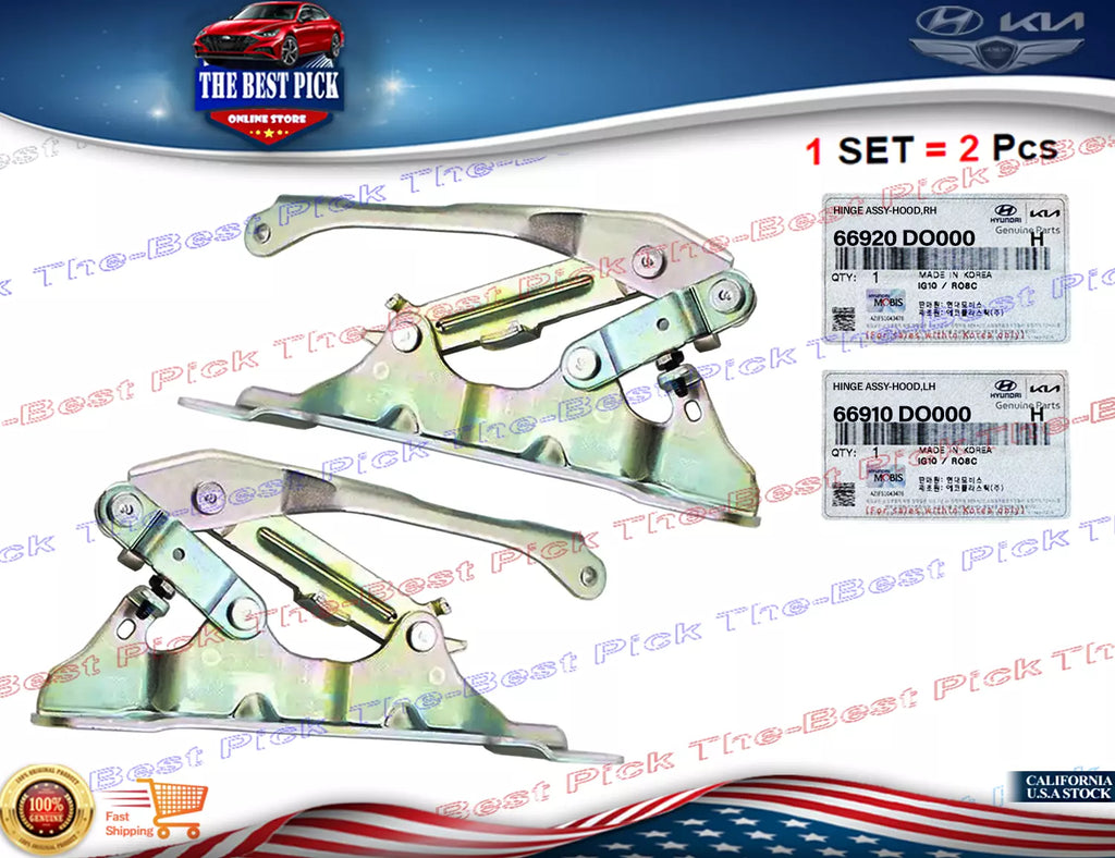 ⭐GENUINE⭐ FRONT Hood Hinges RIGHT + LEFT SET 2PCS For 2024-2025 Kia EV9