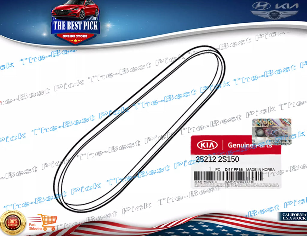 ⭐GENUINE⭐ Drive Belt For Kia 2021-2023 K5 2021-2023 Sorento 252122S150