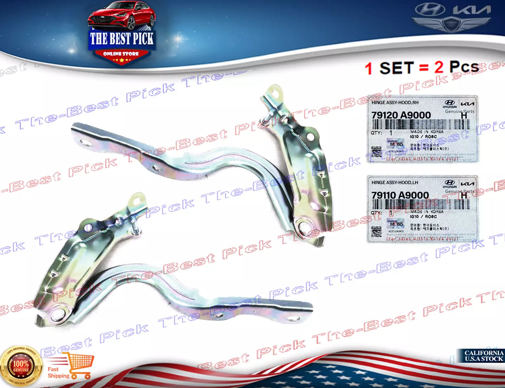 ⭐GENUINE⭐ HOOD HINGES LEFT + RIGHT SET 2PCS FOR 2015-2020 KIA SEDONA