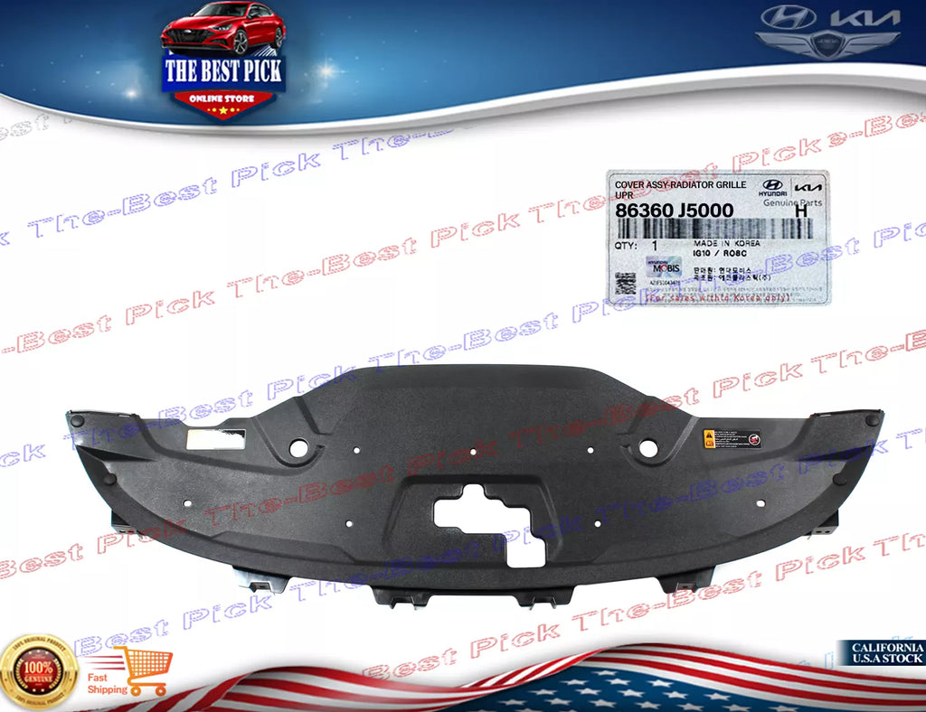 ⭐GENUINE⭐ Front Grille Upper Cover Sight Shield For 18-23 Kia Stinger 86360J5000