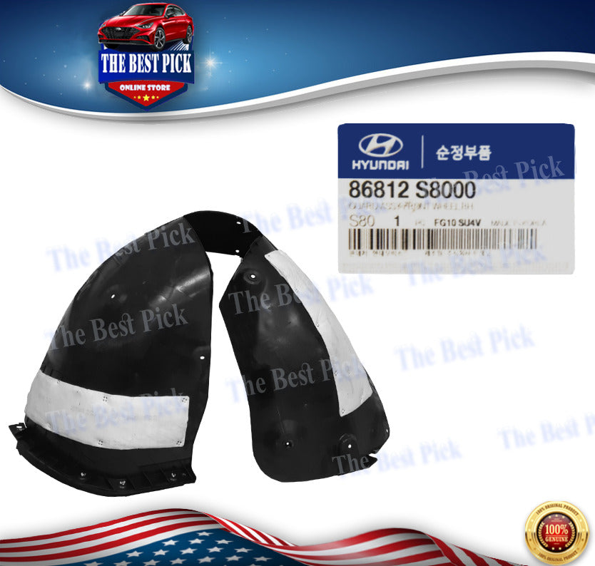 GENUINE⭐ Front Fender Liner PASSENGER for 2020-2022 Hyundai Palisade 86812S8000