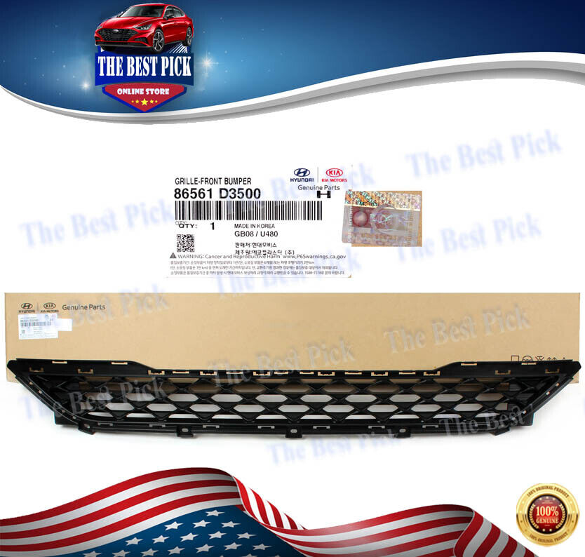 GENUINE⭐ oem Grille Front Bumper Lower Hyundai Tucson 2019-2020-2021 86561D3500 GENUINE⭐ oem Grille Front Bumper Lower Hyundai Tucson 2019-2020-2021 86561D3500