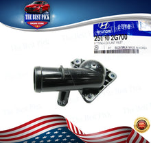 Load image into Gallery viewer, ⭐GENUINE⭐ THERMOSTAT COVER FITTING COOLING SYSTEM HYUNDAI & KIA 10-16 256302G700