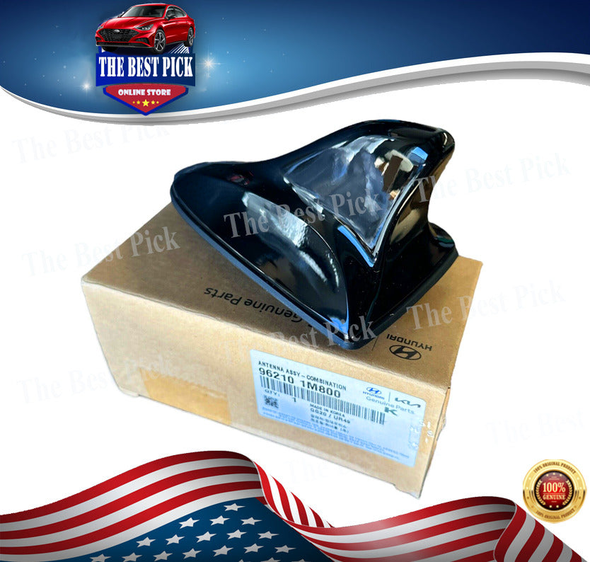 Genuine Kia Shark Fin Antenna AM/FM For 2010-2013 Kia Forte Koup – OE 96210-1M800, Black