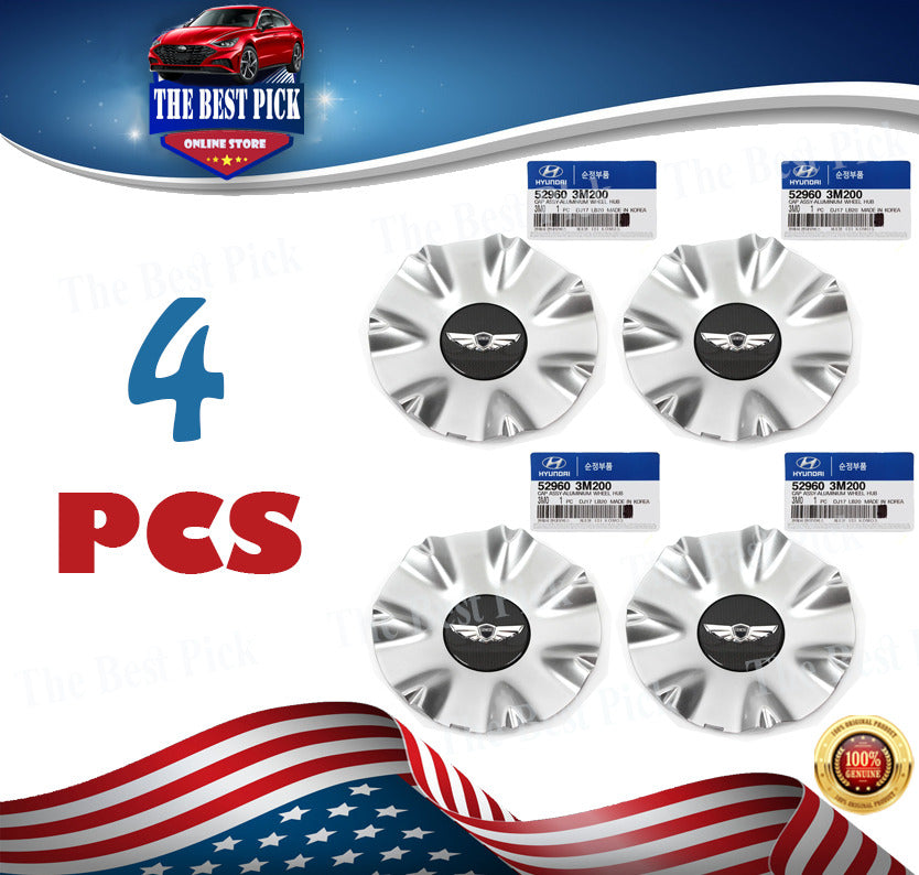 GENUINE WHEEL CENTER CAP 4PCS 18" for 2009-2014 HYUNDAI GENESIS 529603M200
