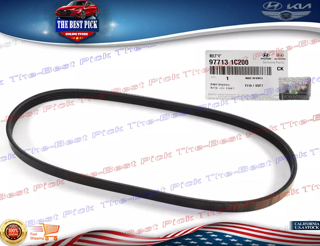 ⭐GENUINE⭐ Serpentine Drive Belt For 2006-2011 Kia Rio 977131C200