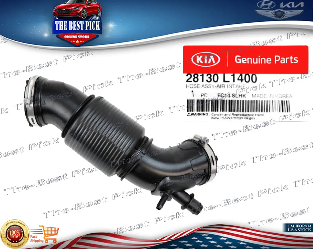 ⭐GENUINE⭐1.6L Turbo Air Cleaner Intake-Tube Duct Hose SONATA K5 20-22 28130L1400