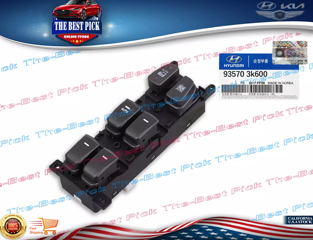 ⭐GENUINE⭐Power Window Switch Drive SIDE LH for 08-10 Hyundai Sonata 935703K600