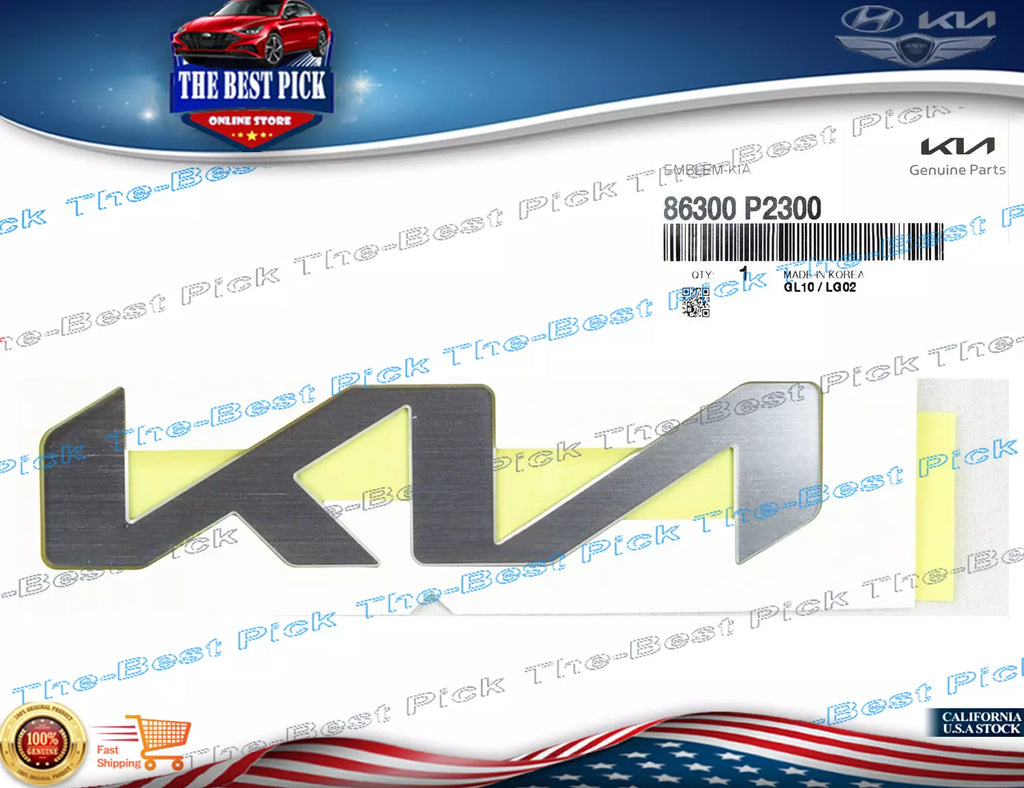 ⭐GENUINE⭐ FRONT Grille Emblem Mark *KIA* Kia Sorento 2022-2023 ⭐OEM⭐ 86300P2300