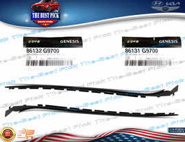 ⭐OEM⭐ 22-2023 Genesis G70 Front Windshield Pillar Moldings Trim 2 pcs Outer Glas