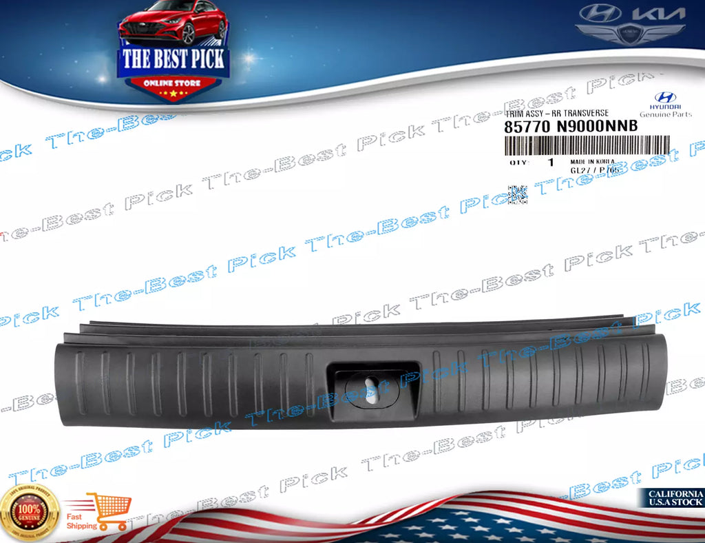 GENUINE Sill Trim REAR Tailgate Trunk Transverse BLACK Tucson 22-24 85770N9000NN