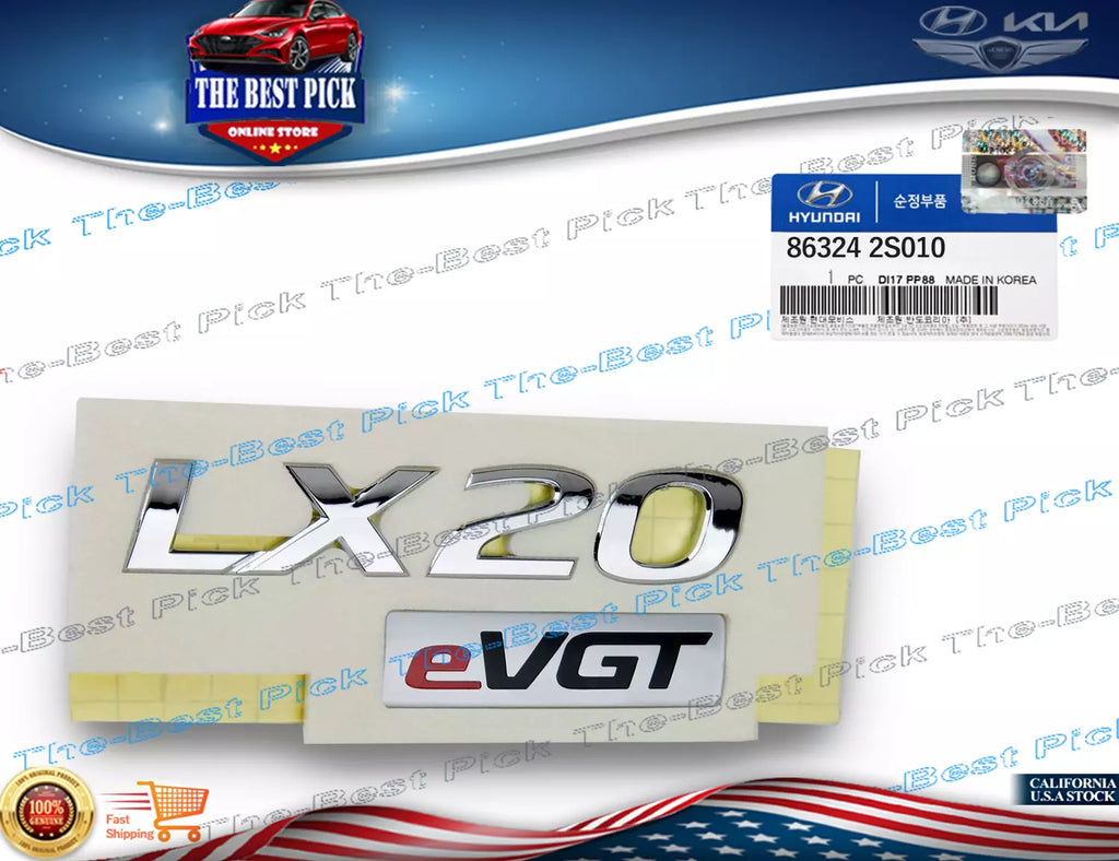 ⭐GENUINE⭐ "LX20 eVGT " Trunk Emblem For 2010 - 2015 Hyundai Tucson 863242S010