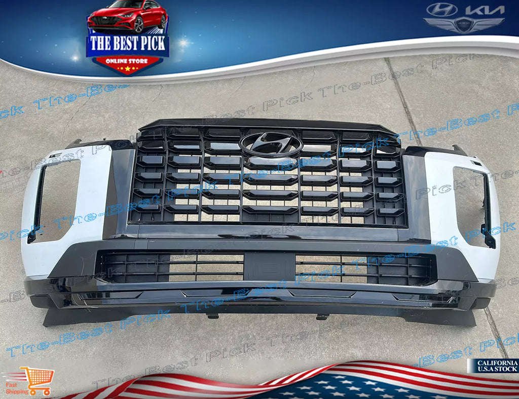 2034-2024 HYUNDAI PALISADE FRONT BUMBER W/2 GRILLE & lip ⭐OEM⭐