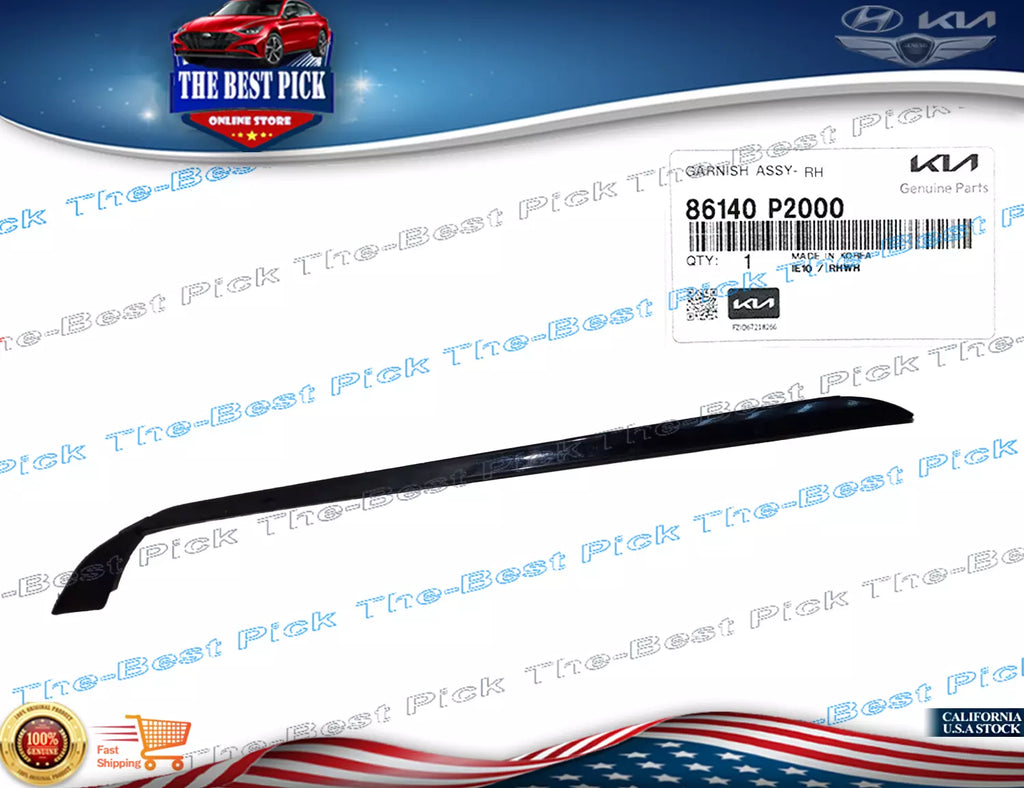 Windshield Pillar Molding RIGHT SIDE ⭐GENUINE⭐ Kia Sorento 2021-2024 86140P2000