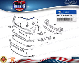 ⭐GENUINE⭐ Garnish-Rad Upr No.1 Fits 2022-2024 Kia Carnival 86378R0000FMC