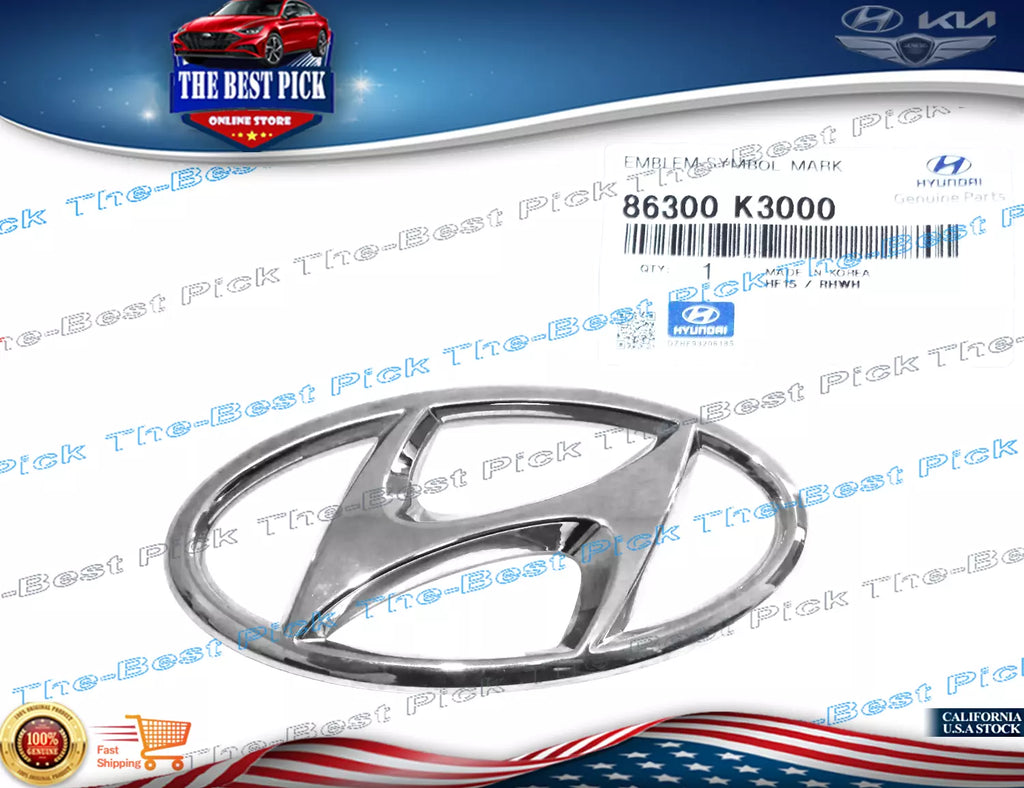 ⭐GENUINE⭐ REAR Trunk Lift Gate Emblem *H* Hyundai Venue 2020-2022 86300K3000