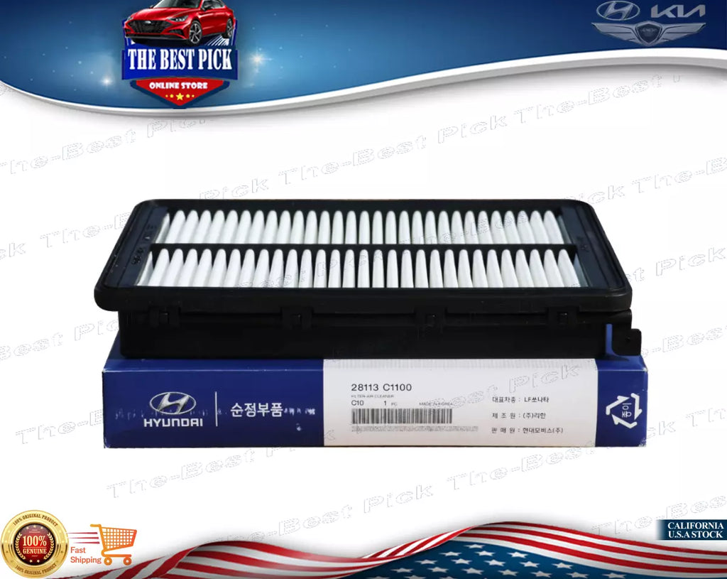 ⭐GENUINE⭐ AIR FILTER ENGINE SONATA 2015-2019 OPTIMA 2017-2020 2.4L 28113C1100