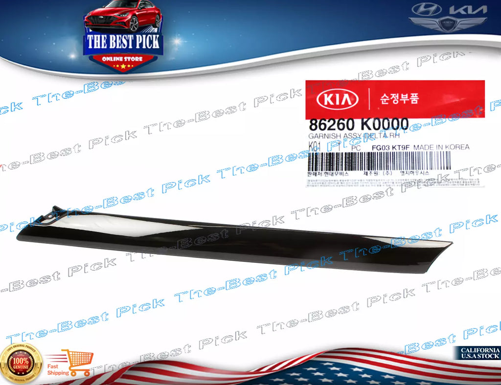 ⭐GENUINE⭐ Windshield Pillar Trim Molding RIGHT 86260K0000 for 20-2023 Kia Soul