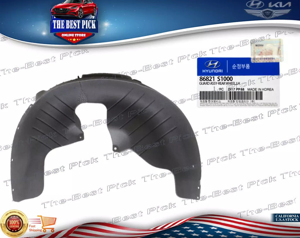 ⭐GENUINE⭐ Fender Liner Rear LEFT Driver 2019-2020 Hyundai SANTA FE 86821S1000