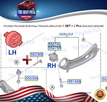 Load image into Gallery viewer, ⭐GENUINE⭐ BUSH-Rear TRAILING ARM LH+RH (SET) 20-22 PALISADE &amp; TUCSON &amp; Santa Fe