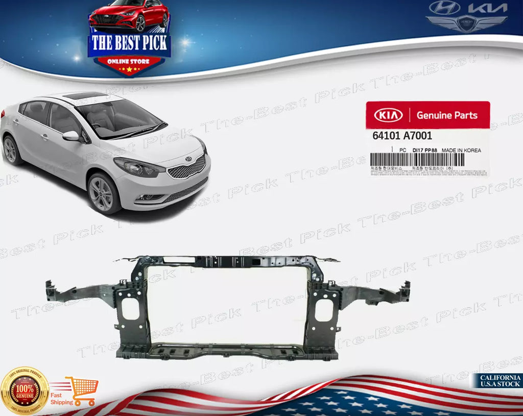 ⭐GENUINE⭐ Radiator Support Assembly For 2014-16 Kia Forte Koup 64101A7001