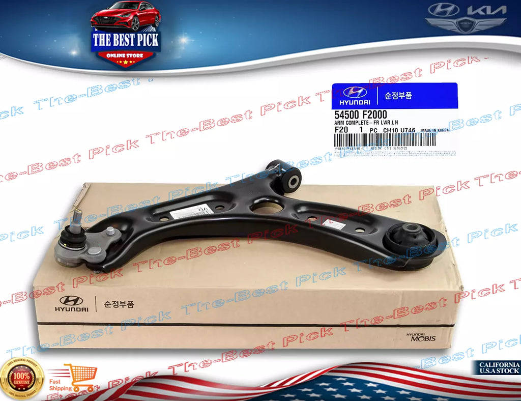 ⭐GENUINE⭐ CONTROL ARM FRONT Left Driver for ELANTRA SEDAN 2017-18 54500F2000