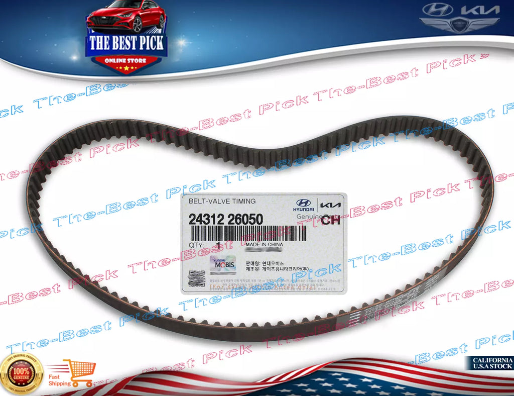 ⭐GENUINE⭐ Engine Timing Belt for 1996-2011 Hyundai Accent Kia Rio 2431226000