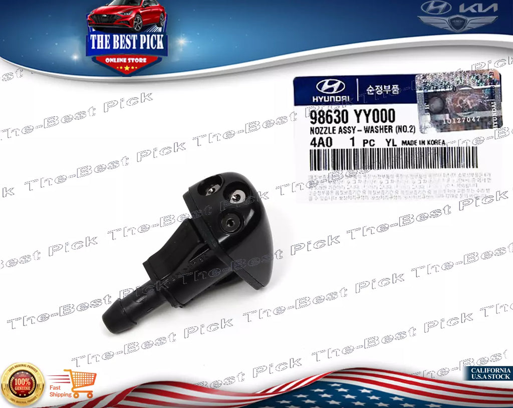 ⭐GENUINE⭐ Wiper Washer Nozzle for 1999-2009 Hyundai Kia 98630YY000