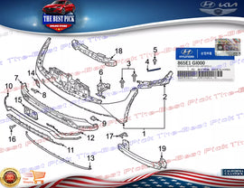 ⭐GENUINE⭐BUMPER BRACKET SIDE LOWER MTG LEFT For 22-24 Hyundai Ioniq 5 865E1GI000