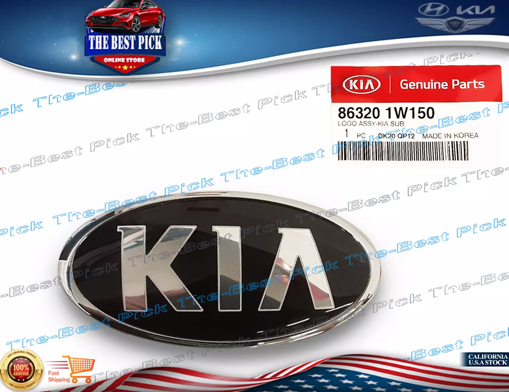 ⭐GENUINE⭐ FRONT Hood Emblem Logo *KIA* 863201W150 For Kia Rio 2016-2017