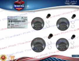 ⭐GENUINE⭐ 2.4L Engine Piston & Pin 4pcs Sorento Sonata SantaFe 14-20 234102G501