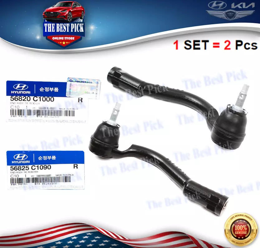 ⭐GENUINE⭐ Outer Tie Rod End LEFT & RIGHT 15-19 Sonata Optima Sorento 56820C1000