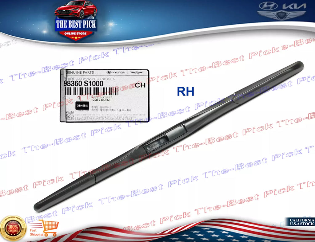 ⭐GENUINE⭐Windshield Wiper Blade RIGHT HYUNDAI KIA 98360S1000 *See compatibility*