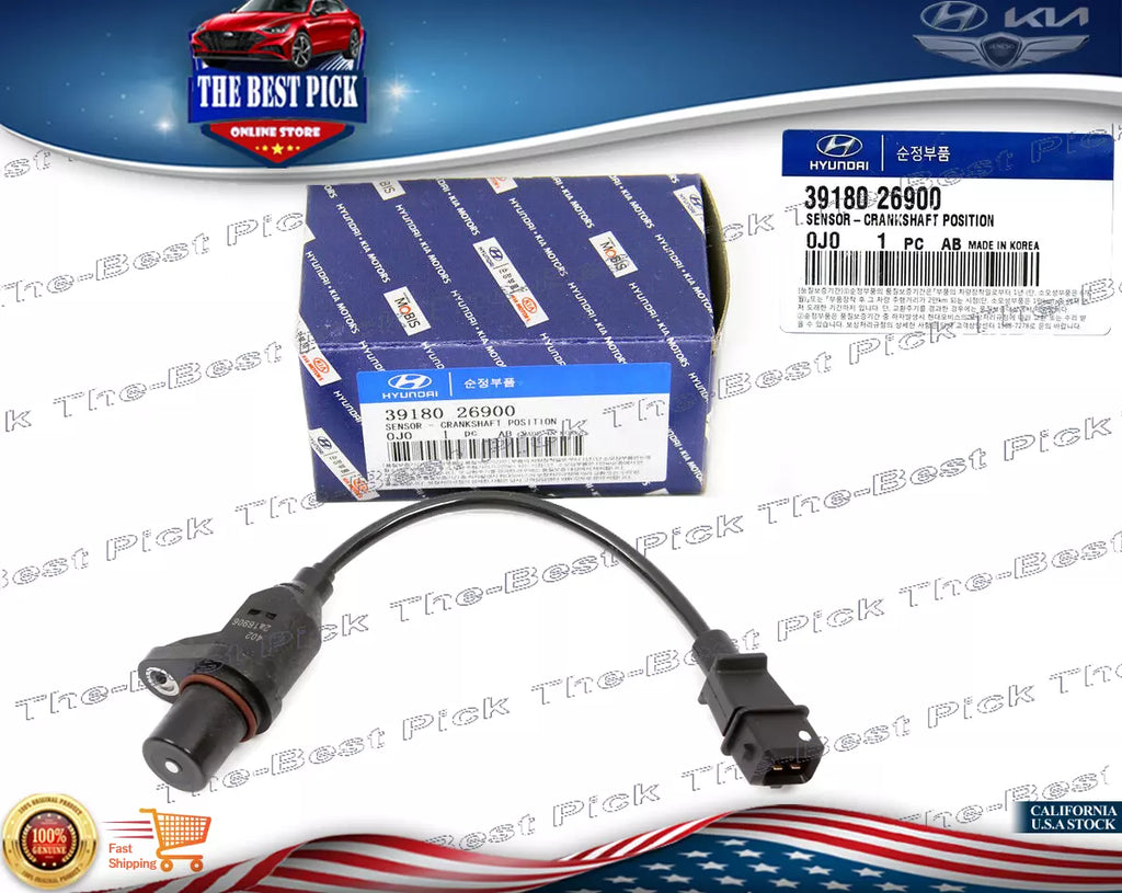 Genuine Hyundai 39180-26900 Crankshaft Position Sensor - Direct Fit For Hyundai & Kia, OEM Quality