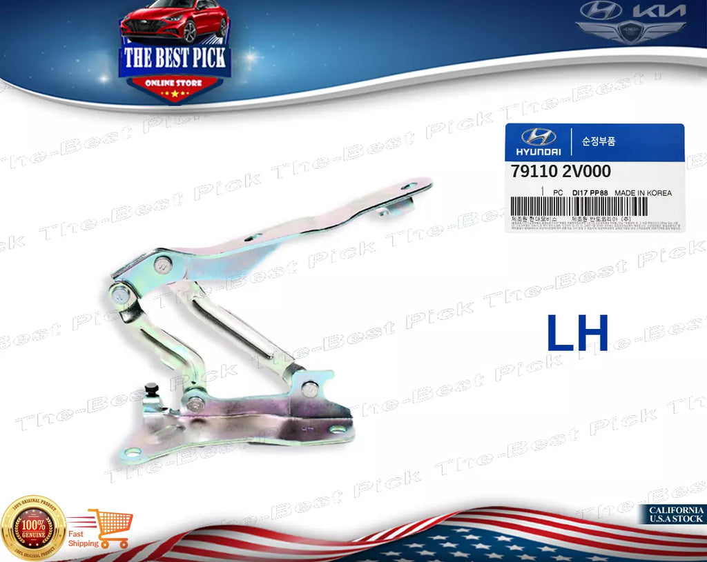 ⭐GENUINE⭐ Hood Hinge LEFT DRIVER LH for 2012-2017 Hyundai Veloster 791102V000